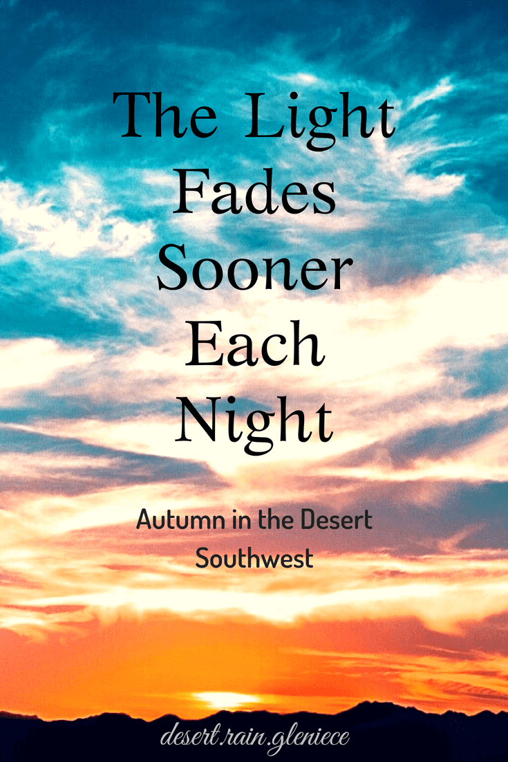 Autumn in the desert is a joyful time. The sun is less harsh, the breeze cools us down. But the relief brings a restlessness of needs to be done. #autumn, #desert, #southwest, #overcoming, #trustinGod, #perspective