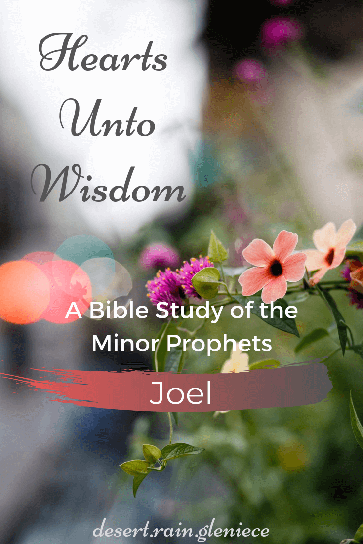 Joel: Hearts Unto Wisdom Bible Study of the Minor Prophets ~ God used affliction as a wake-up call in Joel's time and He lovingly does the same for His children today. Time is short. Let us heed the warnings in His word and not be unprepared. #joel, #minorprophets, #kjvbible, #biblestudyforwomen, #heedthewarnings